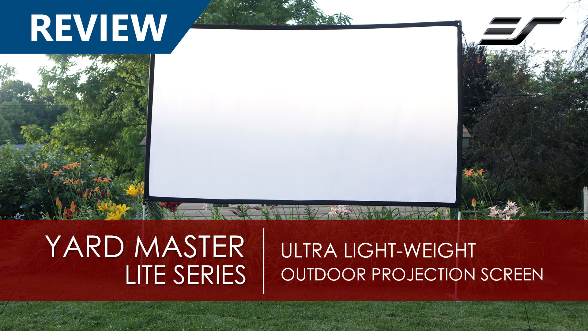 Yard Master Lite Series | Ultra-Portable Lightweight Outdoor Projector Screen