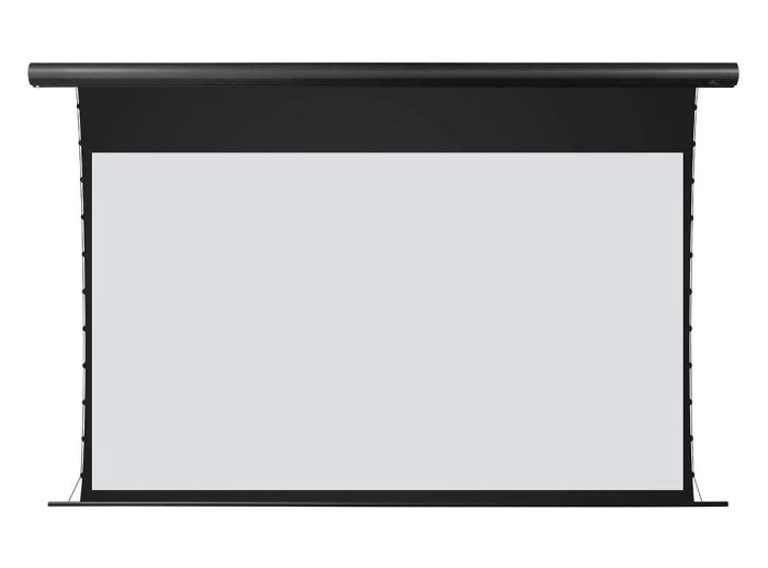 Elite Screens Motorized Projector Screen Motorized projector screen for home theater and presentations.