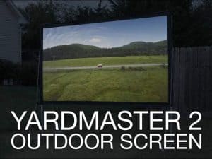 Outdoor projector screen for Yard Master 2 Rear Series. Perfect for outdoor movie nights and present.