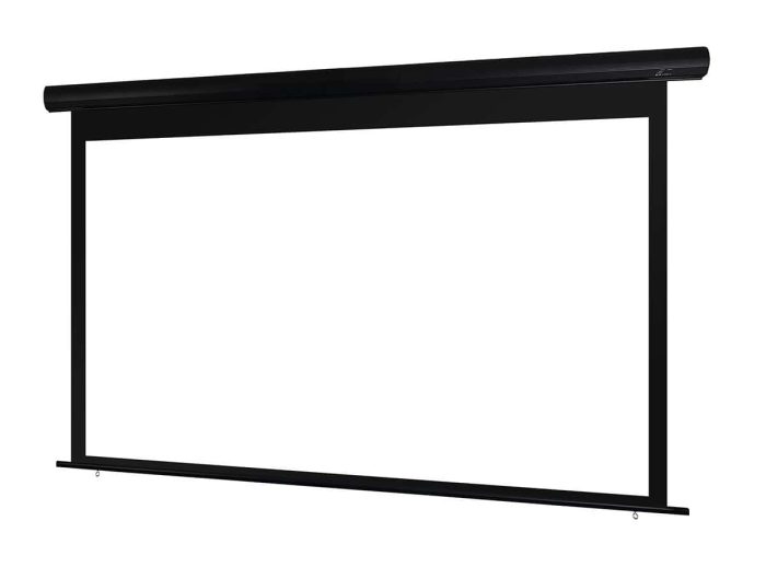 Elite Screens Motorized Projector Screen Motorized projector screen for home theater and presentations.