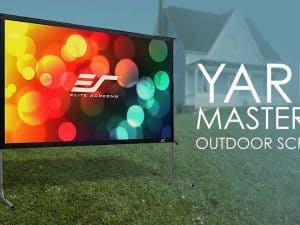 Outdoor projector screen for yard use, Yard Master 2 Rear Series by Elite Screens. Perfect for outdo.