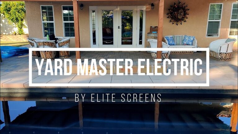 Yard Master Electric Tension Outdoor Projection Screen Product Review by JoelsterG4K