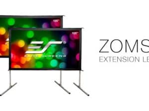 Yard Master 2 Rear Series projector screen with extension legs for versatile setup.