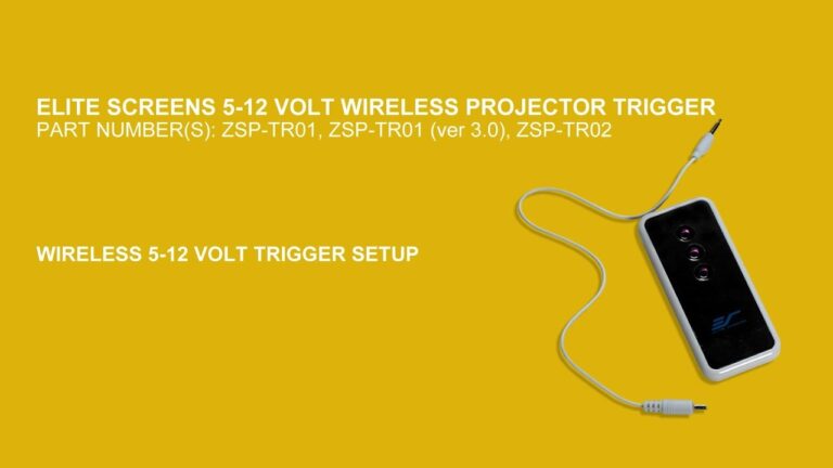 ZSP-TR01 Wireless 5-12 Volt Trigger Setup Instructions