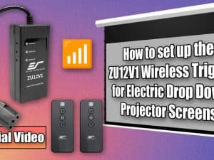 Wireless trigger device for Elite Screens projector screens setup.