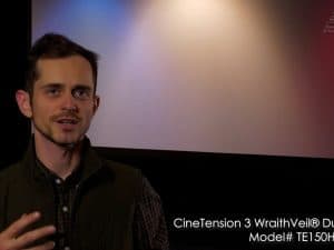 CineTension 3 WraithVeil® Dual Series projector screen for home theater.