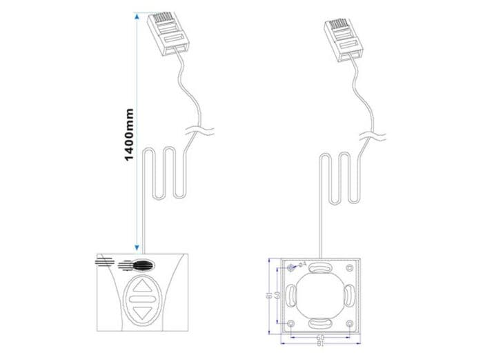 3-Way Wall Switch for Projector Screens 3-Way Wall Switch for controlling projector screens and home automation systems.