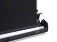 High-quality motorized projector screen for home and business use.