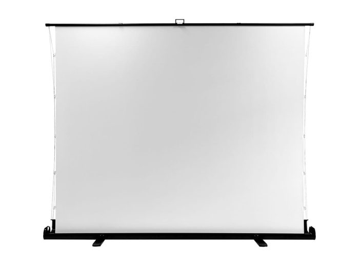 Projection Screen for Presentations and Home Theater Elite Screens portable projector screen for presentations and home entertainment. Easy to set up wit.