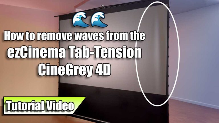 How to Remove Waves from the ezCinema Tab-Tension CineGrey 4D Series