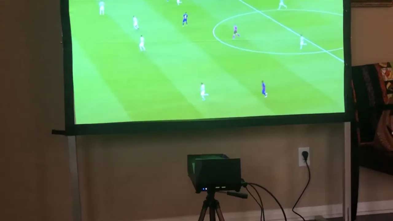 Elite Projector – MosicGO® Projector Customer Video – Soccer Game