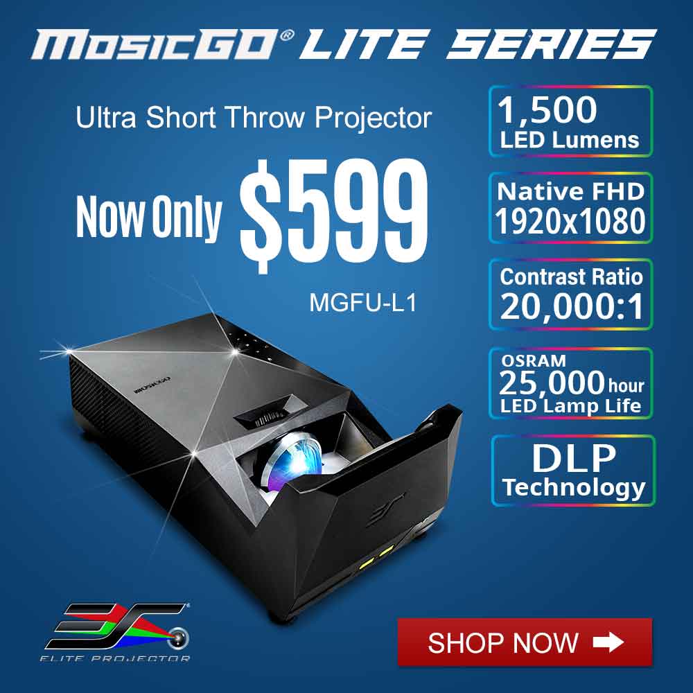 MosicGO® Lite Projector w Built-In Battery