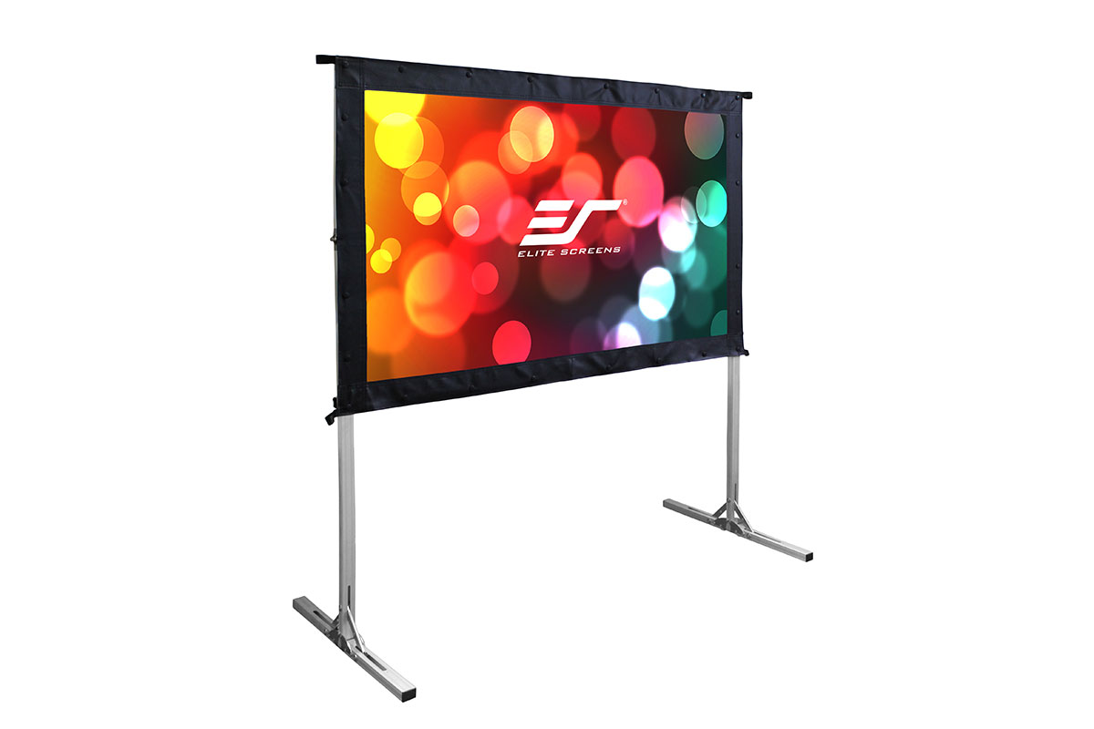Renewed Elite Screens Yard Master 2 OMS120H2 8K 4K Ultra HD 3D Fast Folding Portable Movie Theater Cinema 120in Indoor Easy Snap Projection Screen 120 inch Outdoor Projector Screen with Stand 